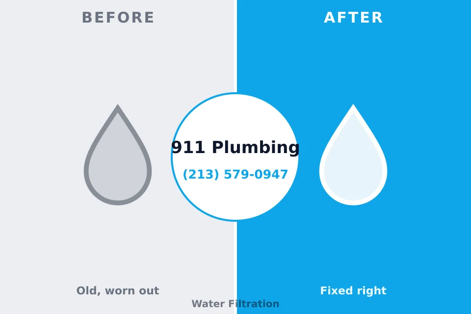 Before and after: plumbing repair Mustang Ridge, TX